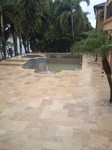 custom concrete pool deck