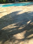 custom concrete pool deck