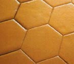 Hexagonal concrete stamp pattern